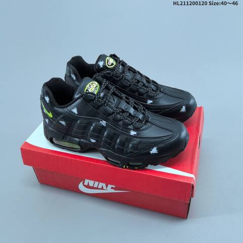 Nike Air Max 95 Black Neon Green White EU 40-46 Running Shoe - Men's (BS-61880)