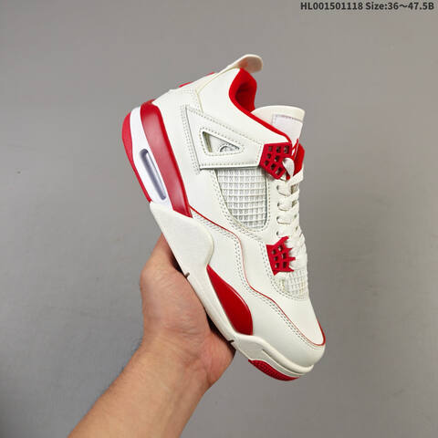 Air Jordan 4 Retro Sierra Red WMNS AIR JORDAN 4 Aj4 Lifestyle (BS-67782)