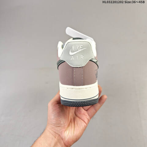 Nike Air Force 1 07 LV8 QW5606-271 Off White Grey Brown EU 36-45 Sneaker - Unisex (BS-62897)