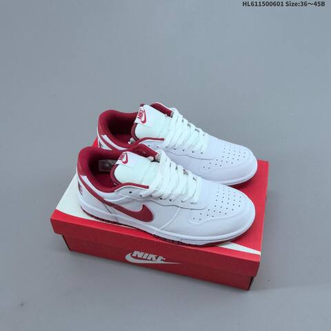 Nike Big Low 355152-150 White Red EU 36-45 Skate Shoe - Unisex (BS-60009)