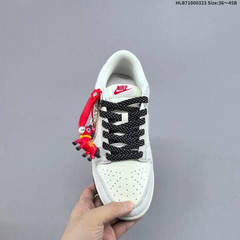 Nike Dunk SB Low Off White Light Grey Black Red EU 36-45 Skate Shoe - Unisex (BS-61173)