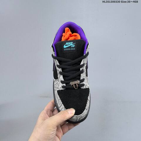 Nike SB Dunk Low Black Grey Purple Orange Teal EU 36-46 Skate Shoe - Unisex (BS-61027)