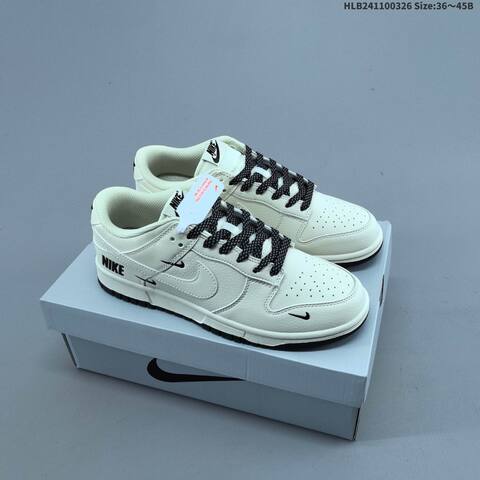 Nike Dunk Low Off White Black EU 36-45 Skate Shoe - Unisex (BS-61122)