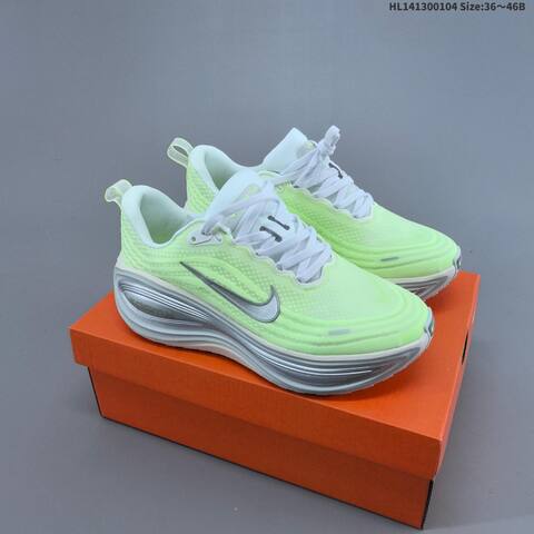 Nike Vomero Plus ReactX Air Zoom Neon Green White Silver EU 36-46 Running Shoe - Unisex (BS-62243)