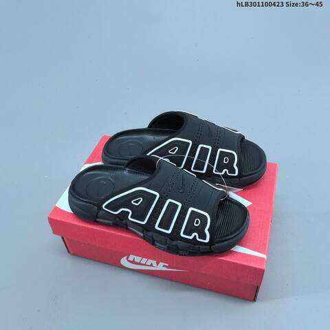 Nike Air More Uptempo Slide Black White Red EU 36-45 Slides - Unisex (BS-60563)