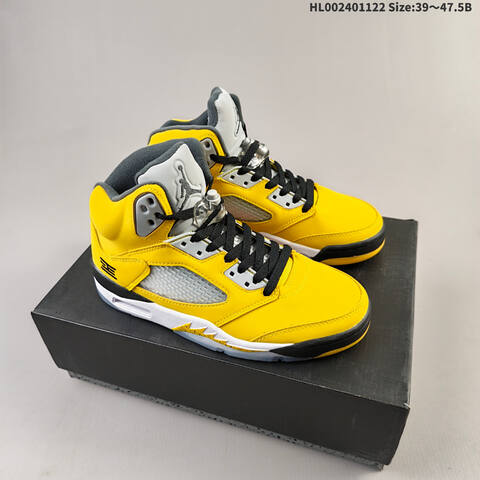 Air Jordan 5 Retro Yellow Multi Replica AIR JORDAN 5 Aj5 5 Replica Tokyo Lifestyle (BS-67729)