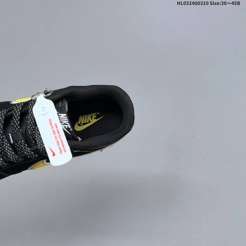 Nike SB Dunk Low Black Yellow White Silver EU 36-45 Skate Shoe - Unisex (BS-61390)