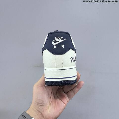 Nike Air Force 1 07 Low Sail Navy Blue White EU 36-45 Sneaker - Unisex (BS-61048)