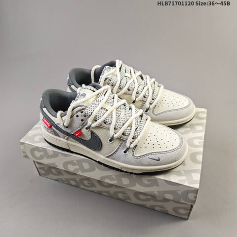 Nike Dunk SB Low Off White Grey EU 36-45 Skate Shoe - Unisex (BS-63415)