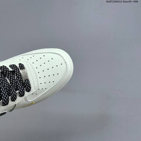 Nike Air Force 1 07 LV8 CS5288-086 Off White Black Gold EU 36-45 Sneaker - Unisex (BS-61369)