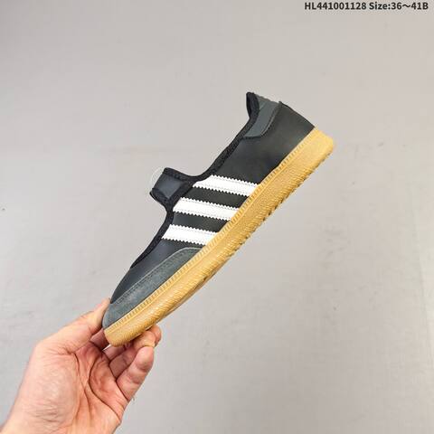 Adidas Samba OG Mary Jane JR1402 Black White Grey Gum EU 36-41 Sneaker - Unisex (BS-65410)
