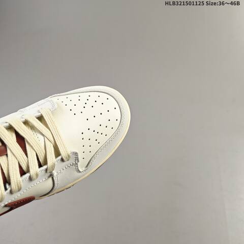 Nike SB Dunk Low Off White Burgundy Dark Navy Cream EU 36-46 Skate Shoe - Unisex (BS-63080)