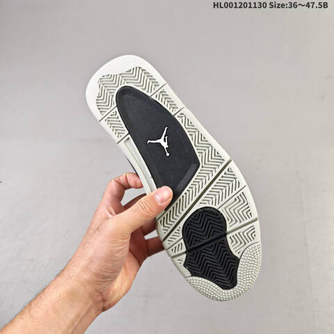 Air Jordan 4 RM Black Light Bone AIR JORDAN 4 Aj4 Lifestyle (BS-67599)
