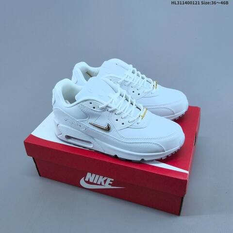 Nike Air Max 90 Black Blue White Grey Volt White Metallic Gold EU 36-46 Sneaker - Unisex (BS-61857)