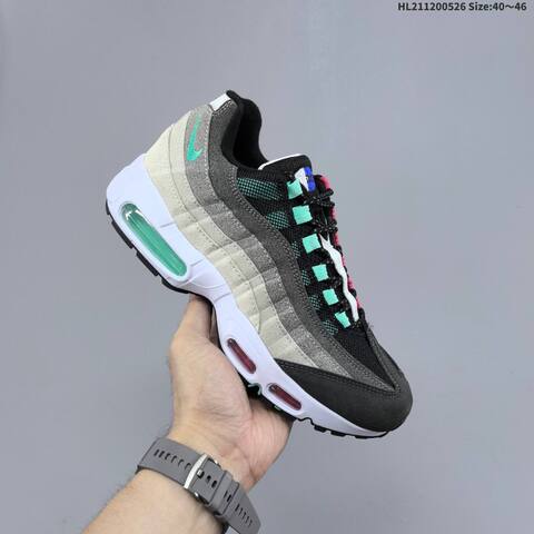 Nike Air Max 95 Black Grey White Silver EU 40-46 Running Shoe - Men's (BS-60125)