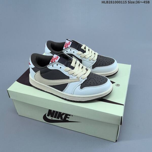 Nike Air Jordan 1 Low OG SP Dark brown/black with blue stitching 36~45 casual