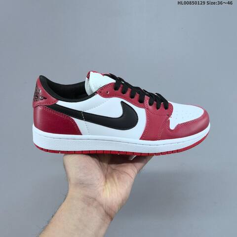 Air Jordan 1 Low OG Black Muslin Varsity Red Replica AIR JORDAN 1 Aj1 Lifestyle (BS-66780)