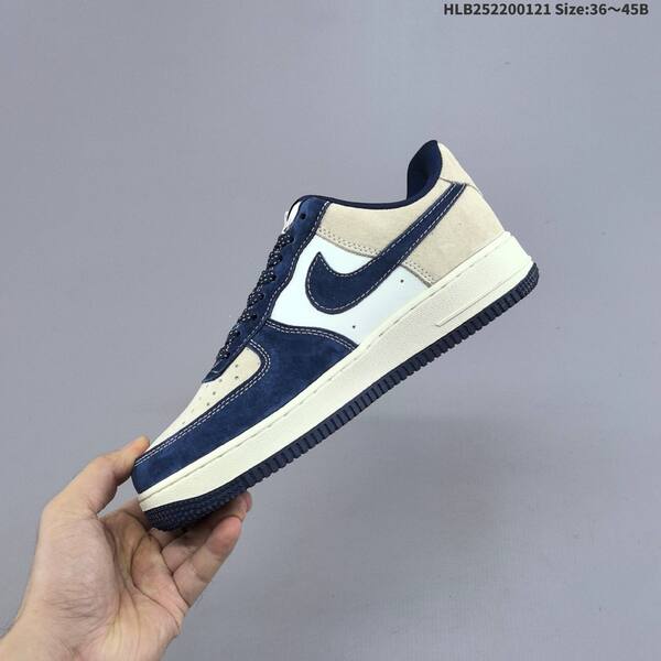 Nike Air Force 1 07 LV8 white navy blue grey red EU 36-45 sneaker