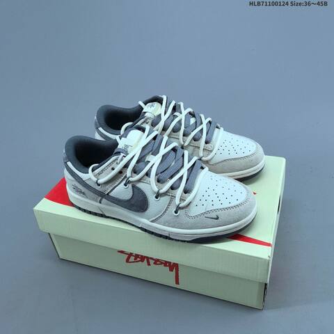 Nike Dunk SB Low Louis Vuitton Custom Off White Dark Green Grey EU 36-45 Skate Shoe - Unisex (BS-61779)