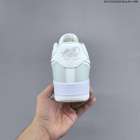 Nike Air Force 1 07 Light Grey White Silver EU 36 45 Sneaker EU 36-45 - Unisex (BS-62318)