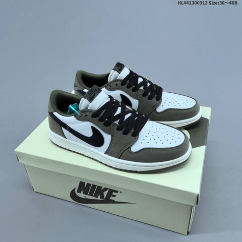 Air Jordan 1 Low OG Medium Olive AIR JORDAN 1 Aj1 Lifestyle (BS-66547)