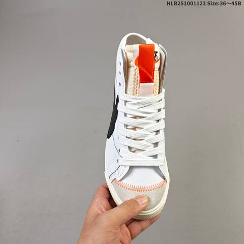 Nike Blazer Mid 77 Jumbo White Black Beige Orange EU 36-45 Skate Shoe - Unisex (BS-63248)
