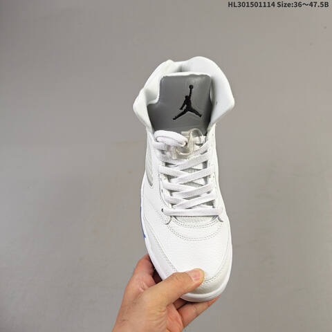 Air Jordan 5 Retro Metallic White Replica AIR JORDAN 5 Aj5 Lifestyle (BS-67813)