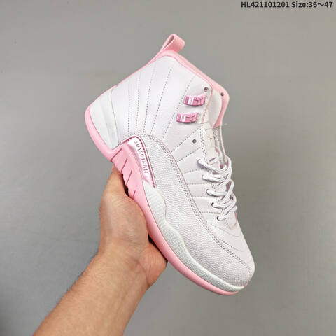 Air Jordan 12 Retro Dynamic Pink AIR JORDAN 12 Aj12 Lifestyle (BS-67589)