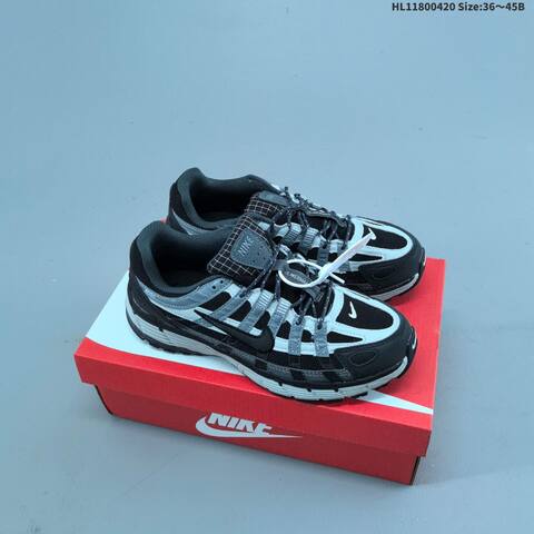 Nike P-6000 Grey Silver White Black EU 36-45 Running Shoe - Unisex (BS-60640)