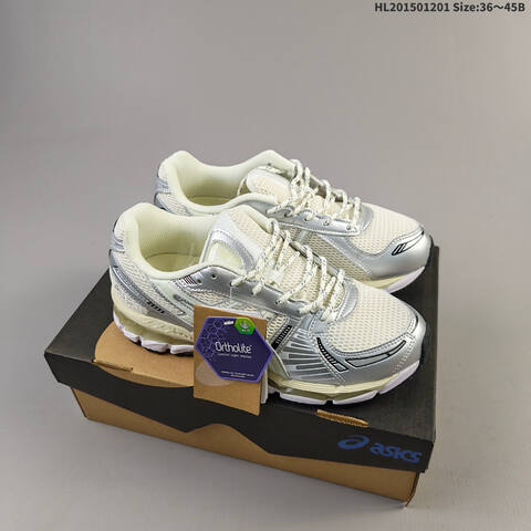 ASICS Gel Kayano 12 1 Kith White Silver Mint Green Yellow EU 36-45 Running Shoe Running Sneakers - Unisex (BS-69201)
