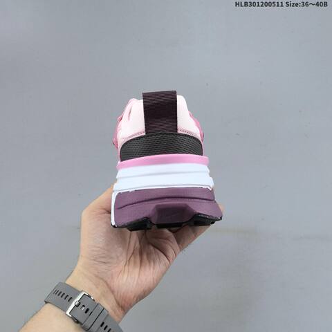 Nike V2K Run Light Pink Dark Pink Burgundy White Black EU 36-40 Running Shoe - Unisex (BS-60418)
