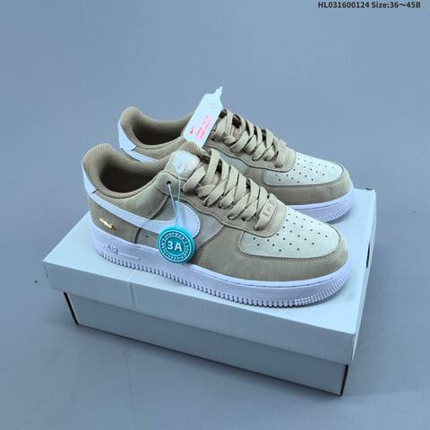 Nike Air Force 1 07 Low Beige White EU 36-45 Sneaker - Unisex (BS-61776)