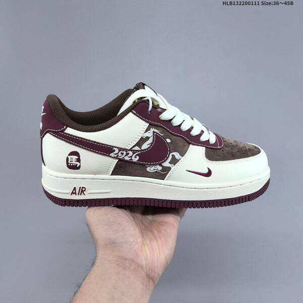 Nike Air Force 1 07 LV8 black brown white gold EU 36-45 sneaker