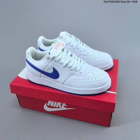 Nike Court Vision 1 Low White Black Yellow Cream EU 36-45 Skate Shoe - Unisex (BS-61401)