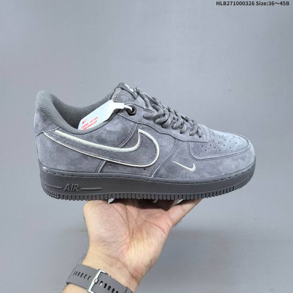 Nike Air Force 1 07 Low dark grey light grey blue beige EU 36-45 sneaker