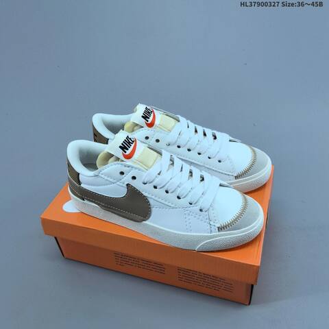 Nike Blazer Low 77 Jumbo White Brown Grey Sail EU 36-45 Skate Shoe - Unisex (BS-61110)