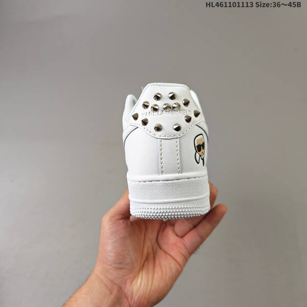 Karl Lagerfeld Nike Air Force 1 Low white silver EU 36-45 sneaker