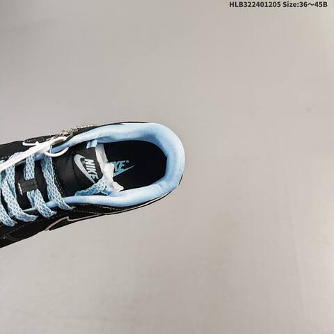Nike SB Dunk Low Retro DIY Black Light Blue White EU 36-45 Skate Shoe - Unisex (BS-62811)