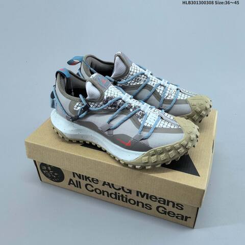 Nike ACG Mountain Fly Low GTX SE Grey Black Blue Green White Red EU 36-45 Trail Shoe - Unisex (BS-61442)