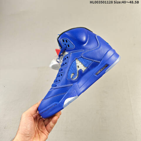 Awake NY x Air Jordan 5 Retro Blue AIR JORDAN 5 Aj5 5 Awake NY Jorda Lifestyle (BS-67636)