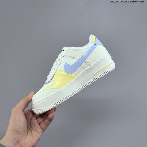 Nike Air Force 1 Shadow Off White Light Blue Yellow EU 36-42 Sneaker - Unisex (BS-60169)