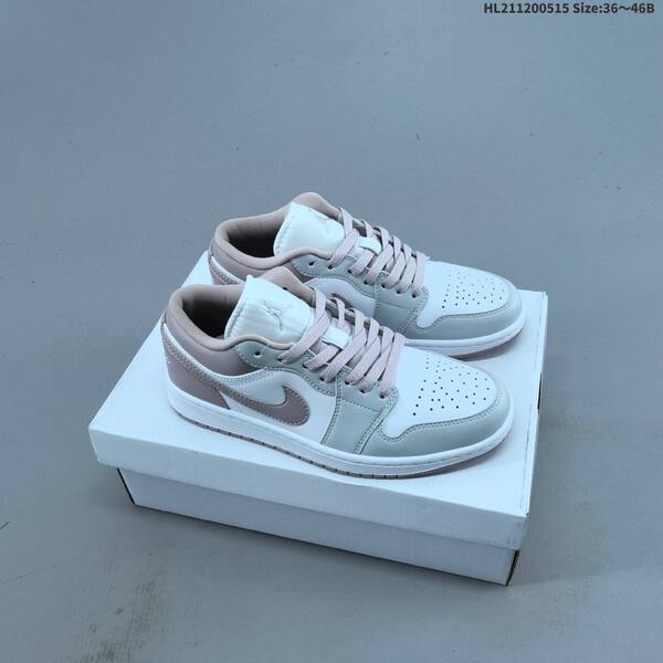 Jordan Air Jordan 1 Low white/gray-pink 36~46 lifestyle