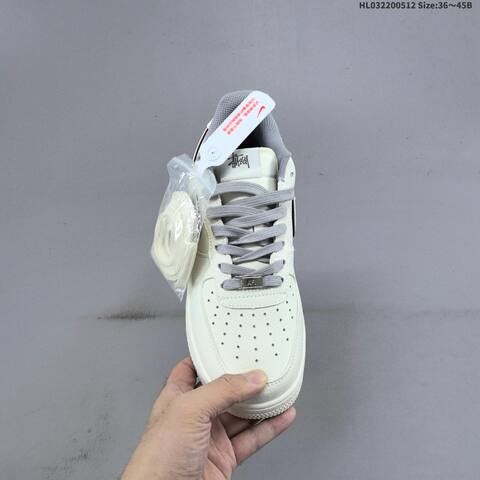 Nike Air Force 1 Low Stussy Light Beige Grey Black EU 36-45 Sneaker - Unisex (BS-60383)