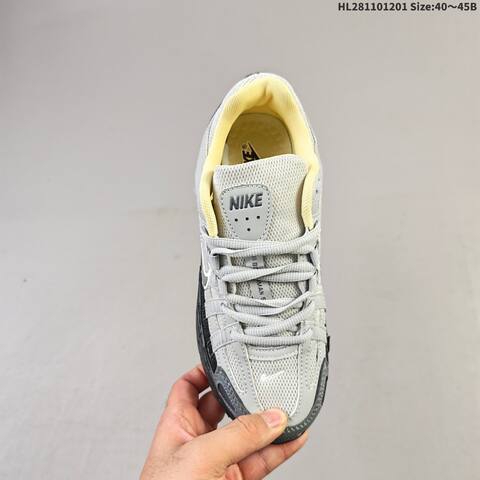 Nike P-6000 Premium Light Grey Black Pale Yellow EU 40-45 Running Shoe - Men's (BS-62909)