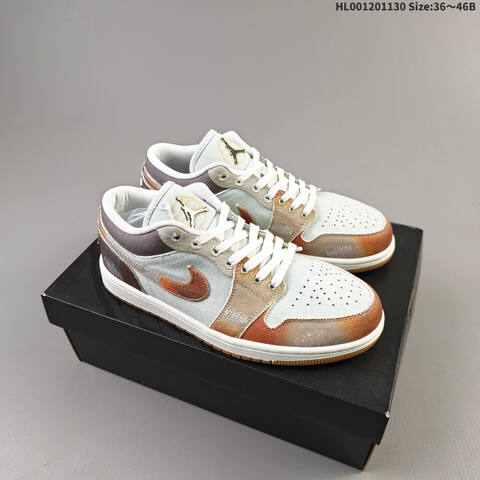 Air Jordan 1 Low SE Multi-Color Distressed AIR JORDAN 1 Aj1 1 Jo Lifestyle (BS-67595)