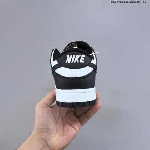 Nike Dunk Low Black White EU 36-46 Skate Shoe - Unisex (BS-61299)