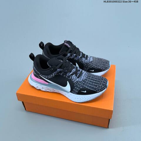 Nike Zoom React Infinity Run FK 3 White Black Blue Pink Green EU 36-45 Running Shoe - Unisex (BS-61200)