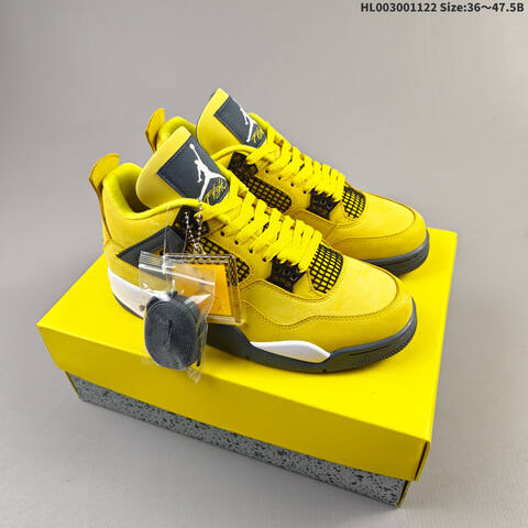 Air Jordan 4 Retro Tour Yellow AIR JORDAN 4 Aj4 4 2006 Jord Lifestyle (BS-67731)