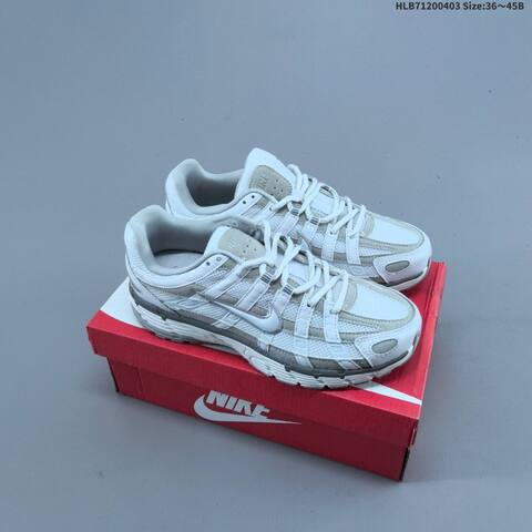Nike P-6000 Black White Light Gray EU 36-45 Running Shoe - Unisex (BS-60962)