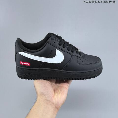 Nike Air Force 1 07 Supreme White Black Red EU 36-45 Sneaker - Unisex (BS-62284)